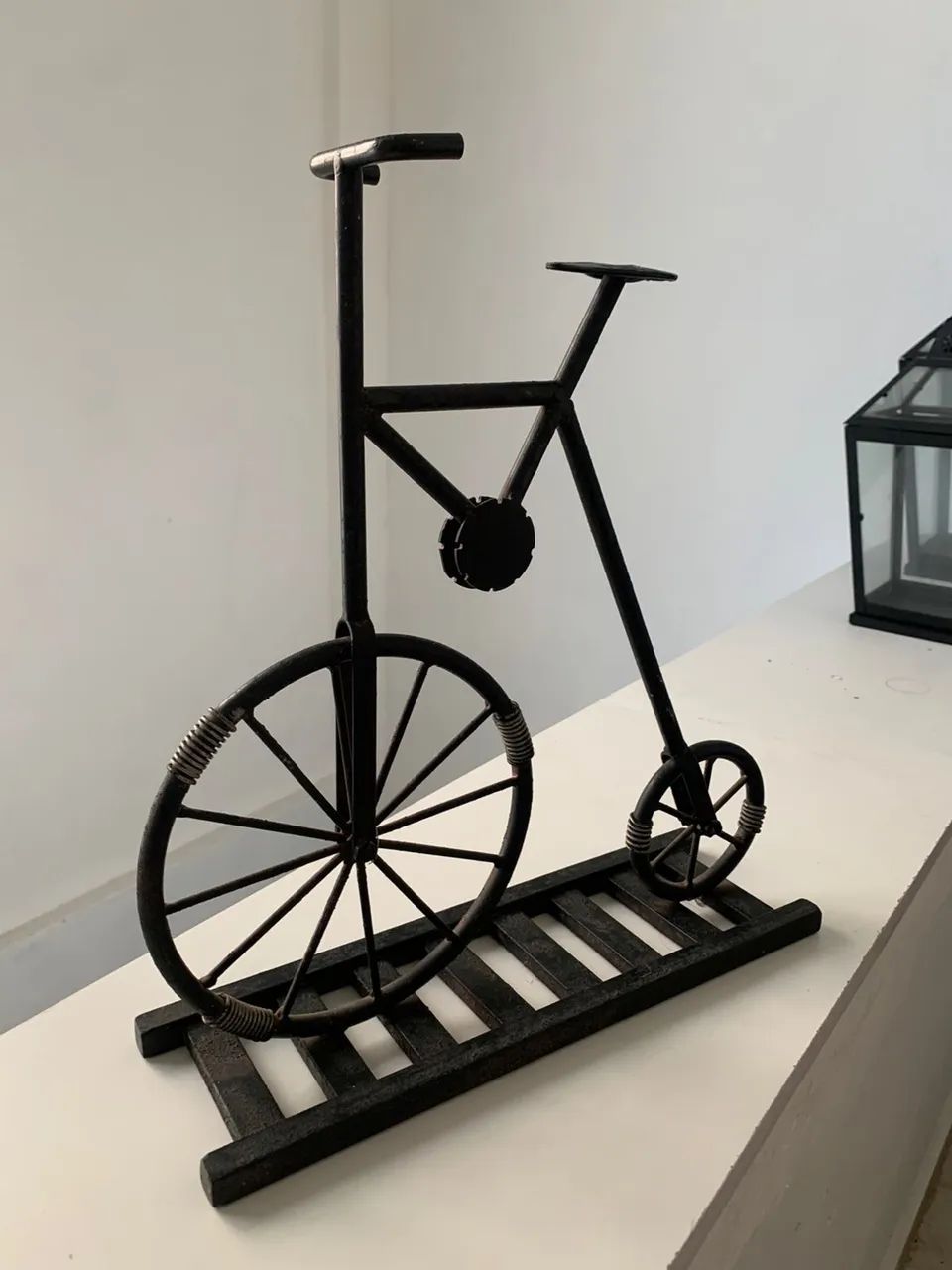 Escultura bicicleta de ferro  - Foto 2