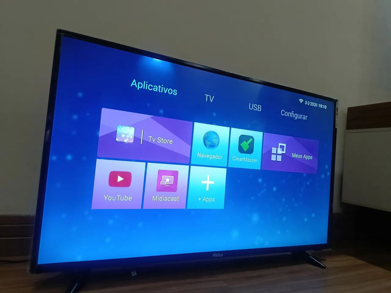 TV 43 POL PHILCO LED ENTREGO AC CARTÃO 