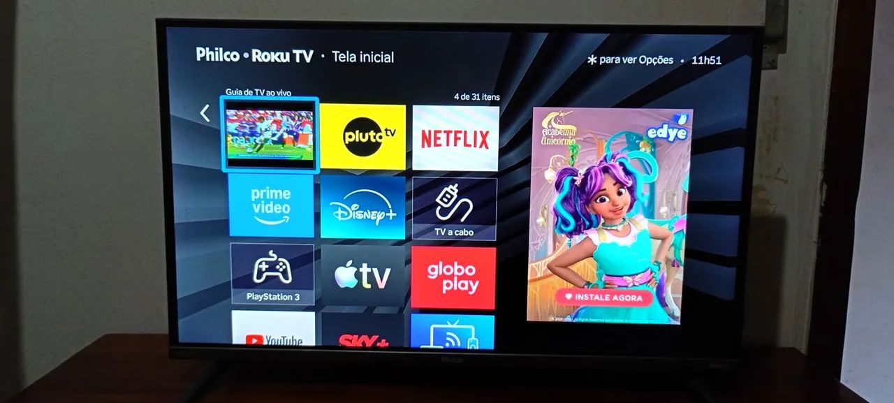 TV smartv 32 polegadas Roku Philco  - Foto 3