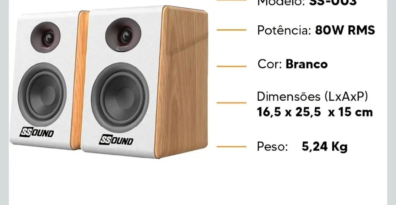 Monitor de áudio Ssound  - Foto 4