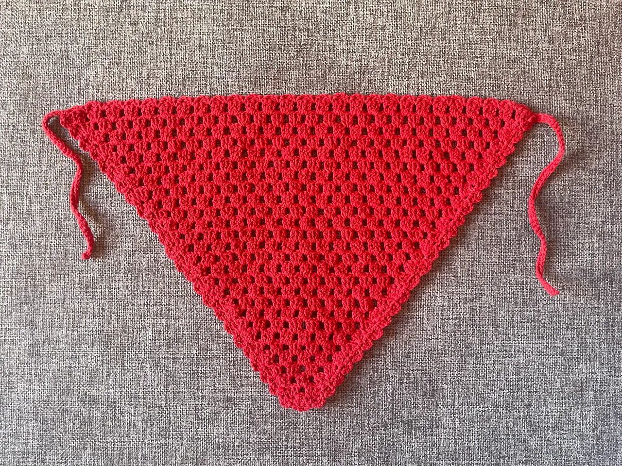 Bandana / Lenço de cabeça - vermelho  - Foto 2