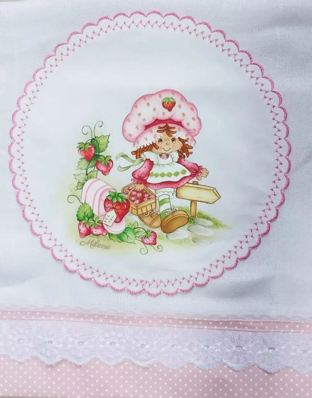 Fralda pintada à mão 