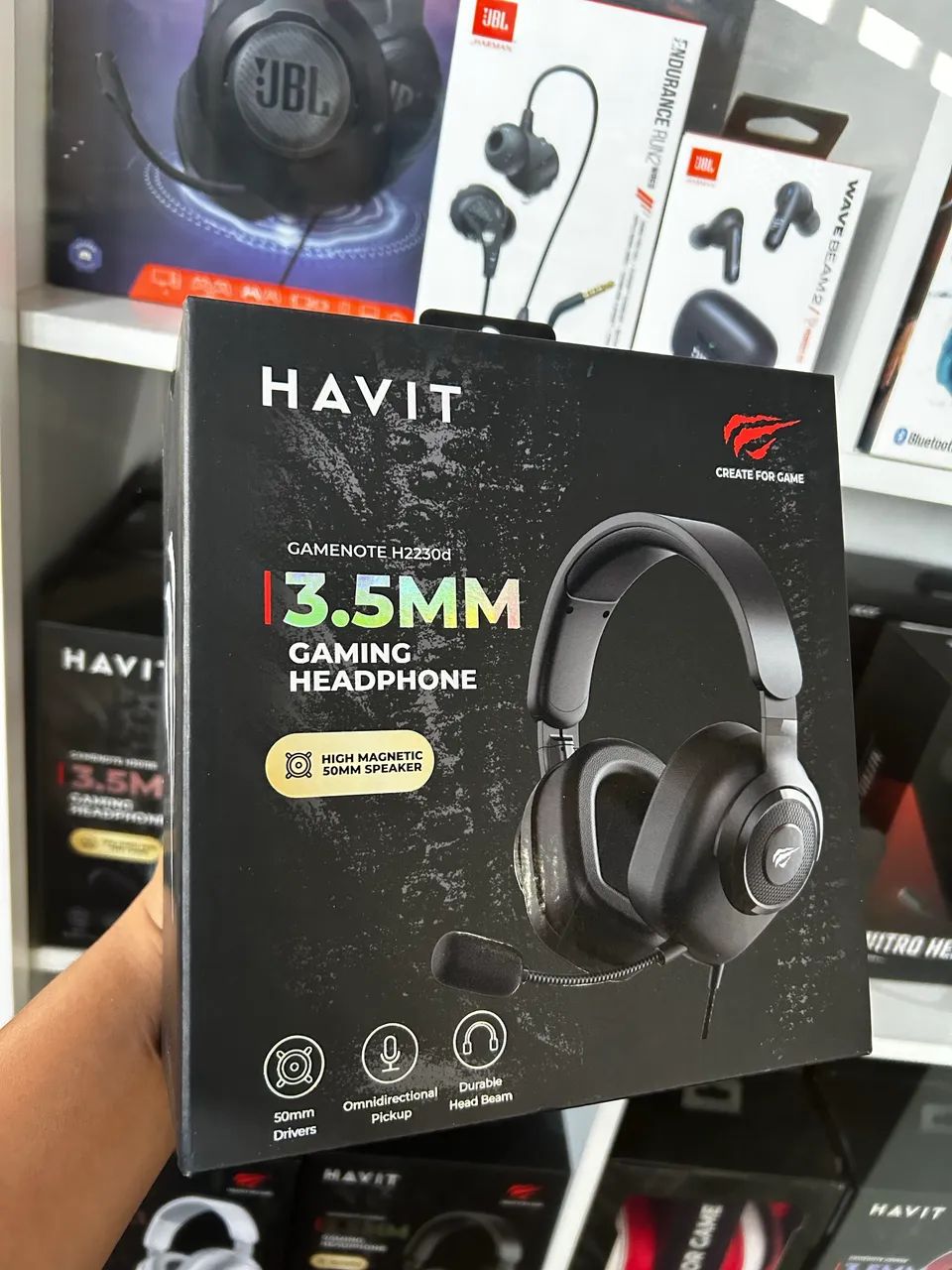Headset gamer HAVIT com microfone removível ?