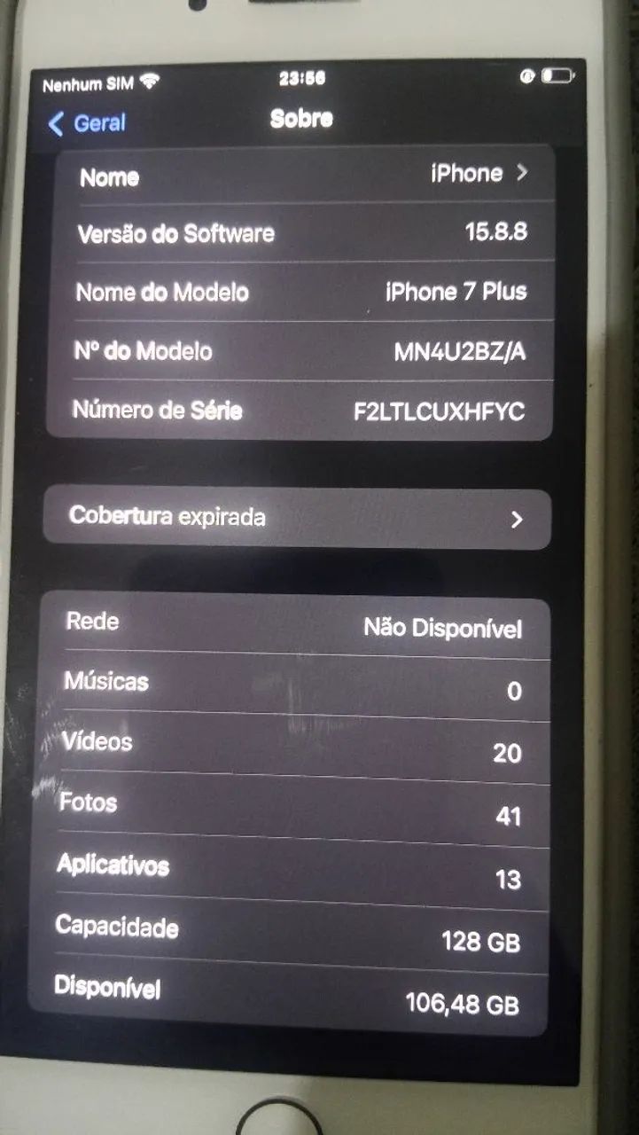 iPhone 7 plus 128 GB leia o anúncio 
