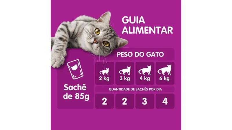 Promoção 15 Sachês ao Molho Whiskas Ração Úmida Gatos Adultos - Foto 4