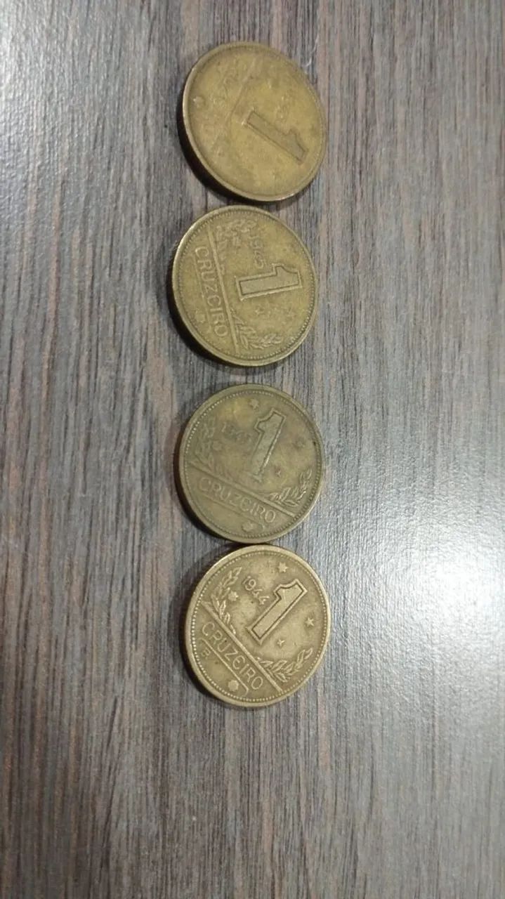 Lote moedas 1 cruzeiro 