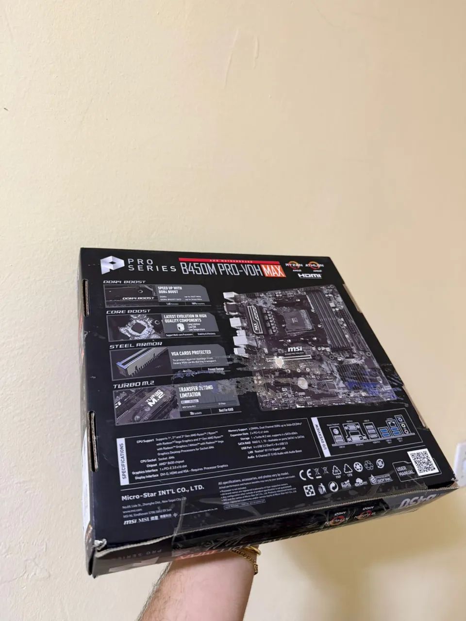 Placa Mãe Msi B450M PRO-VDH MAX - Foto 2