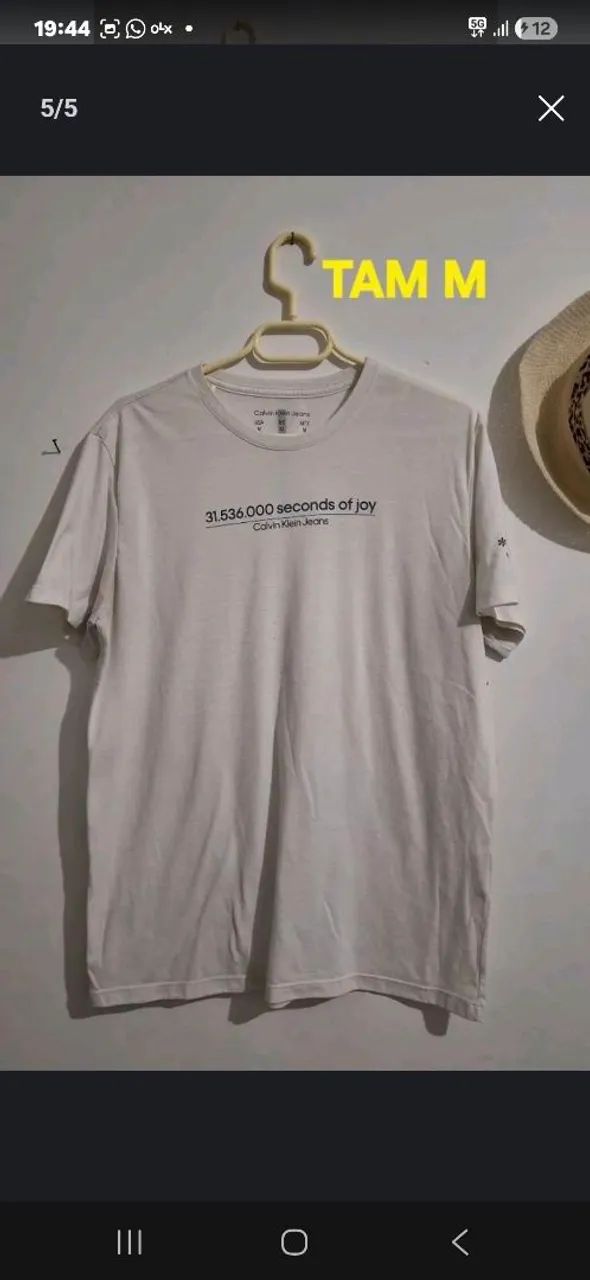 Camisetas masculinas Tam M - Foto 2