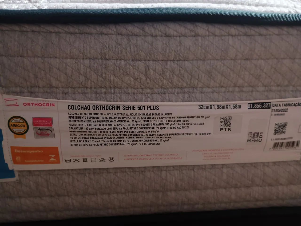 CAMA BOX QUEEN ORTHOCRIN + CABECEIRA | MOLAS ENSACADAS - Foto 4