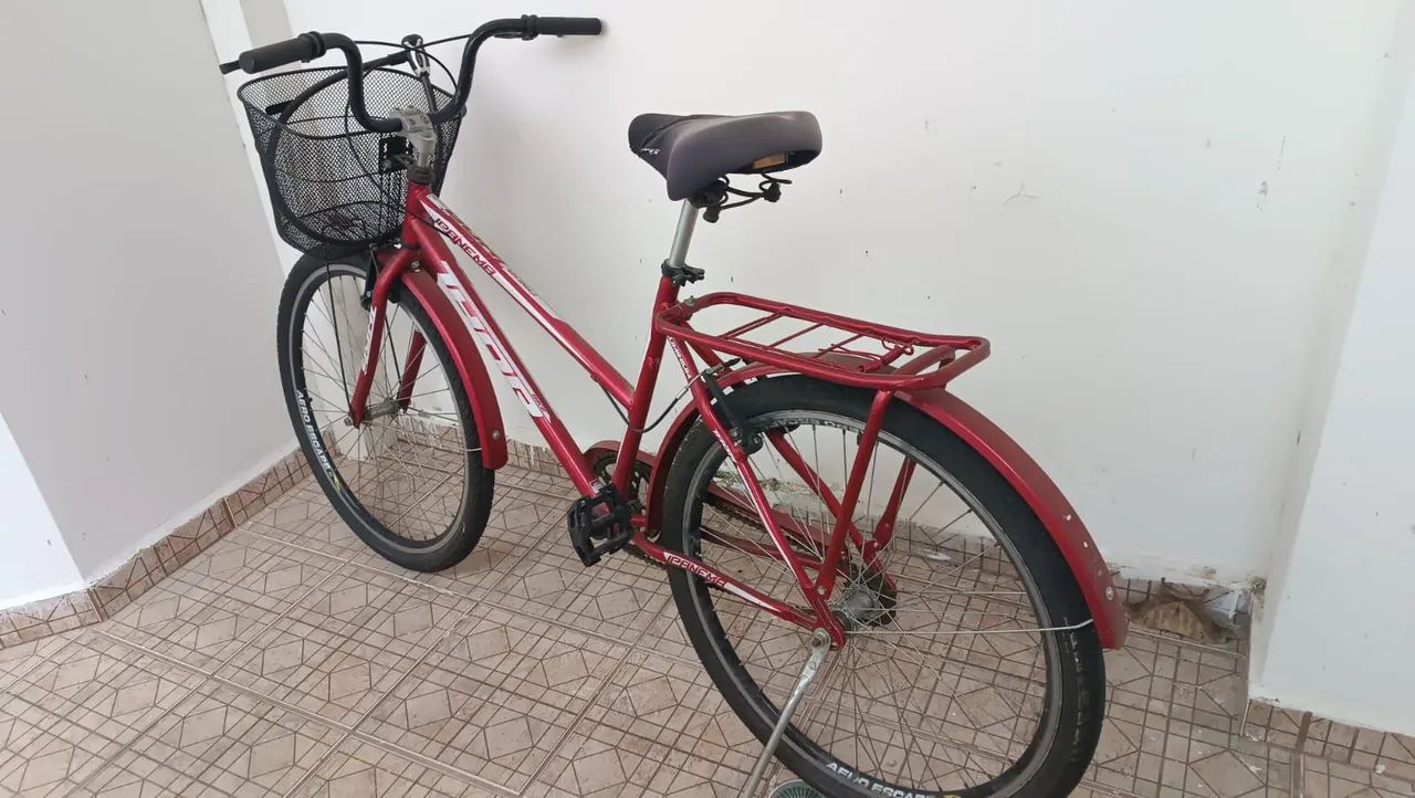 Bicicleta aro 26 com Cesta e cadeado de brinde - Foto 4