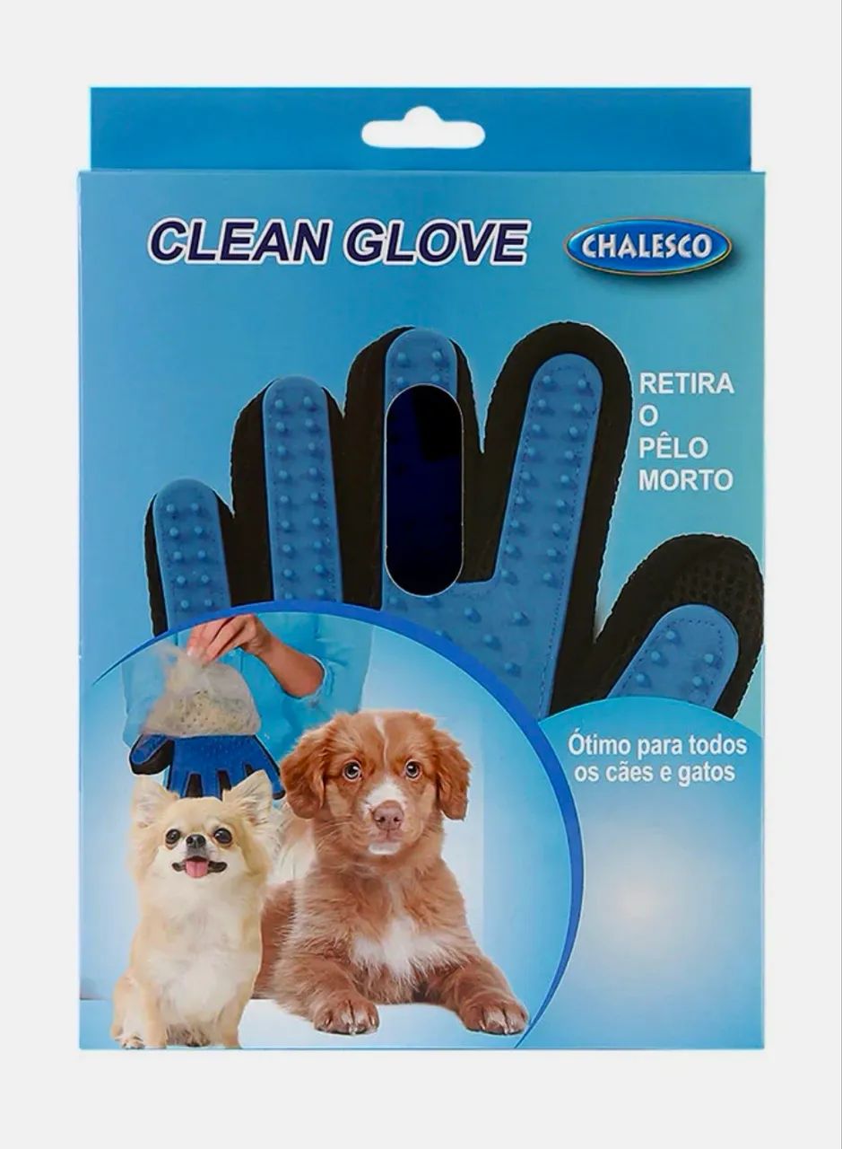 (NOVA!) Luva Removedora de Pelos Clean Glove - Cães e Gatos