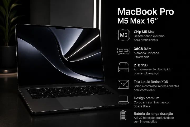 MacBook Pro M5 Max 16? 36GB RAM 2TB SSD Space Black