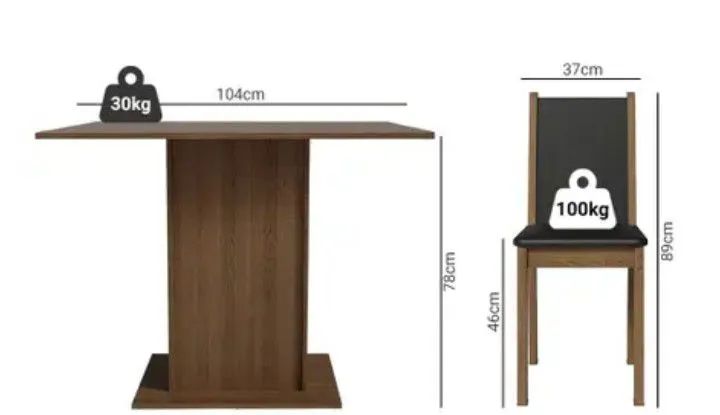 Elegante conjunto de mesa de jantar  - Foto 3