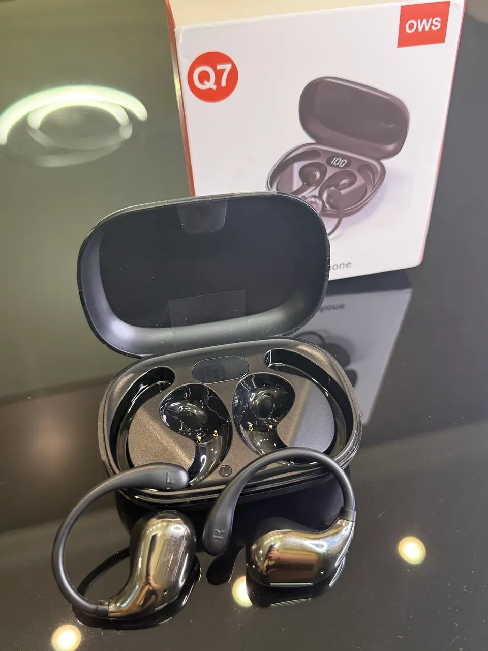 Fone Bluetooth sem fio com microfone 