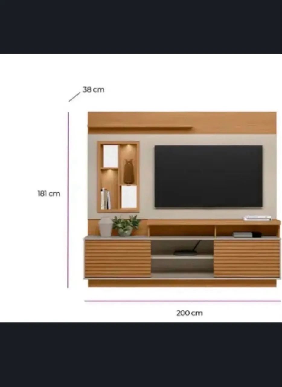 Rack com painel de TV - Foto 2