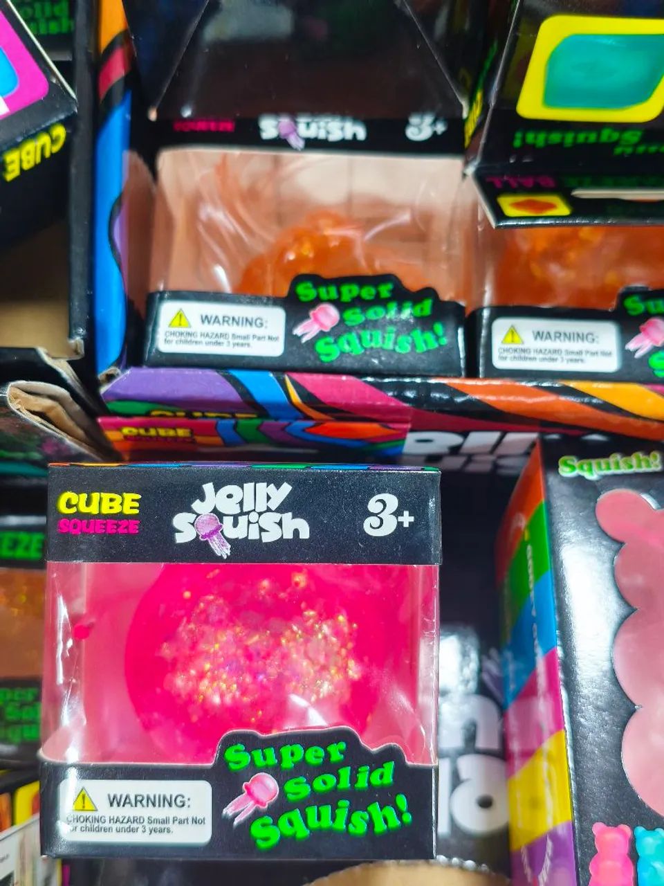 Cubo gelo squishy com glitter  - Foto 3