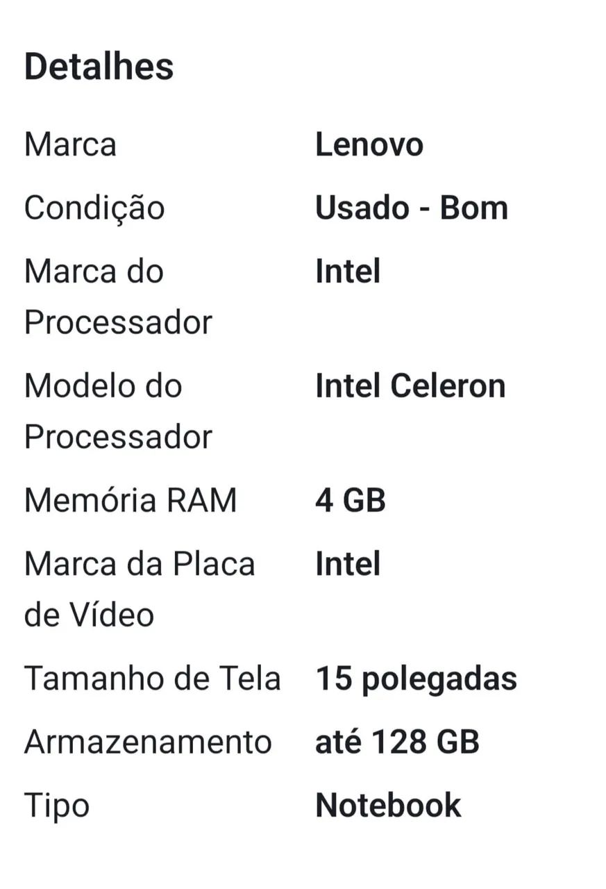 NOTEBOOK LENOVO EM ÓTIMO ESTADO - Foto 4