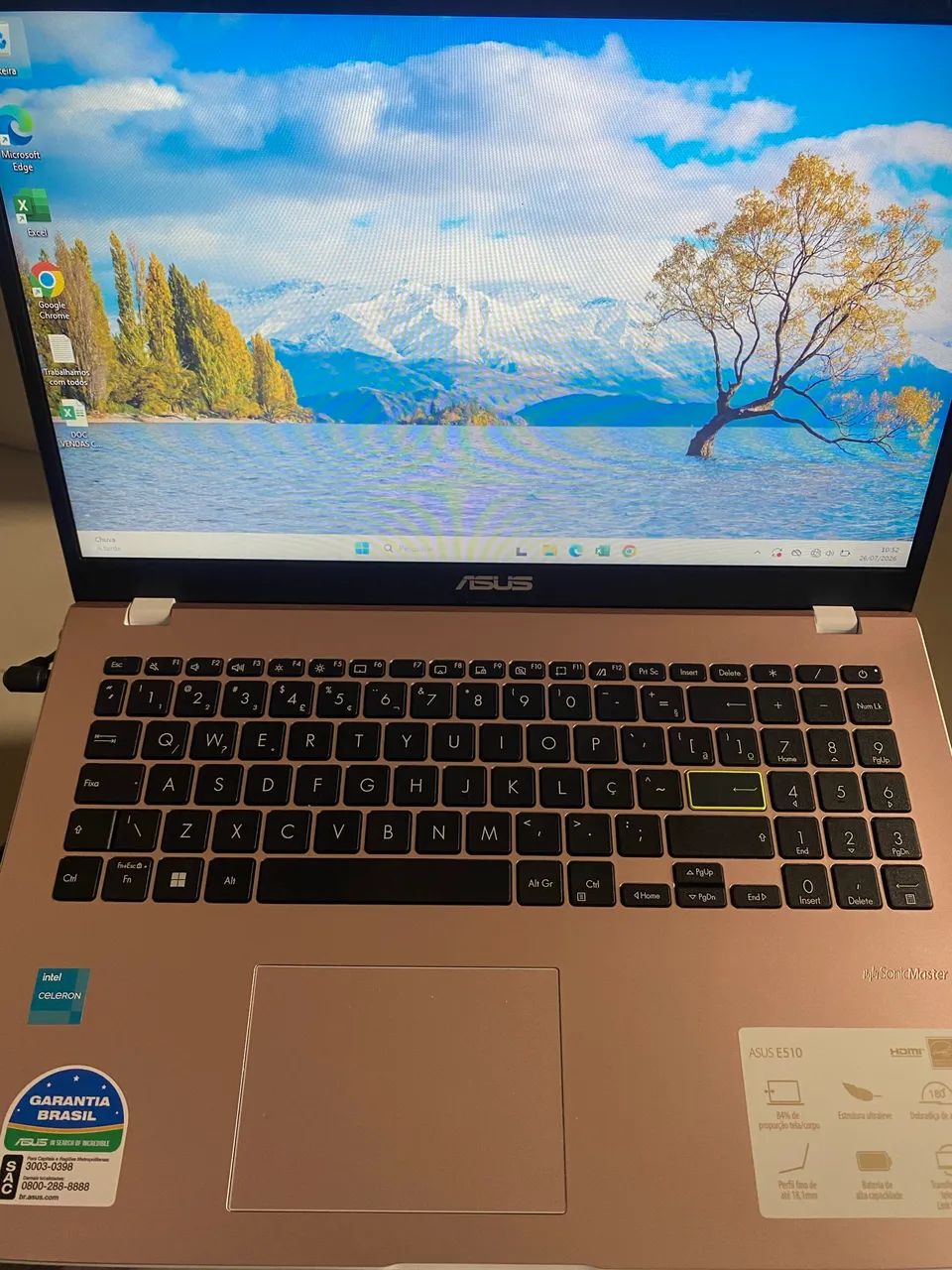 Notebook Asus 15,6 UHD Intel Celeron 4GB RAM, 128GB - Foto 4