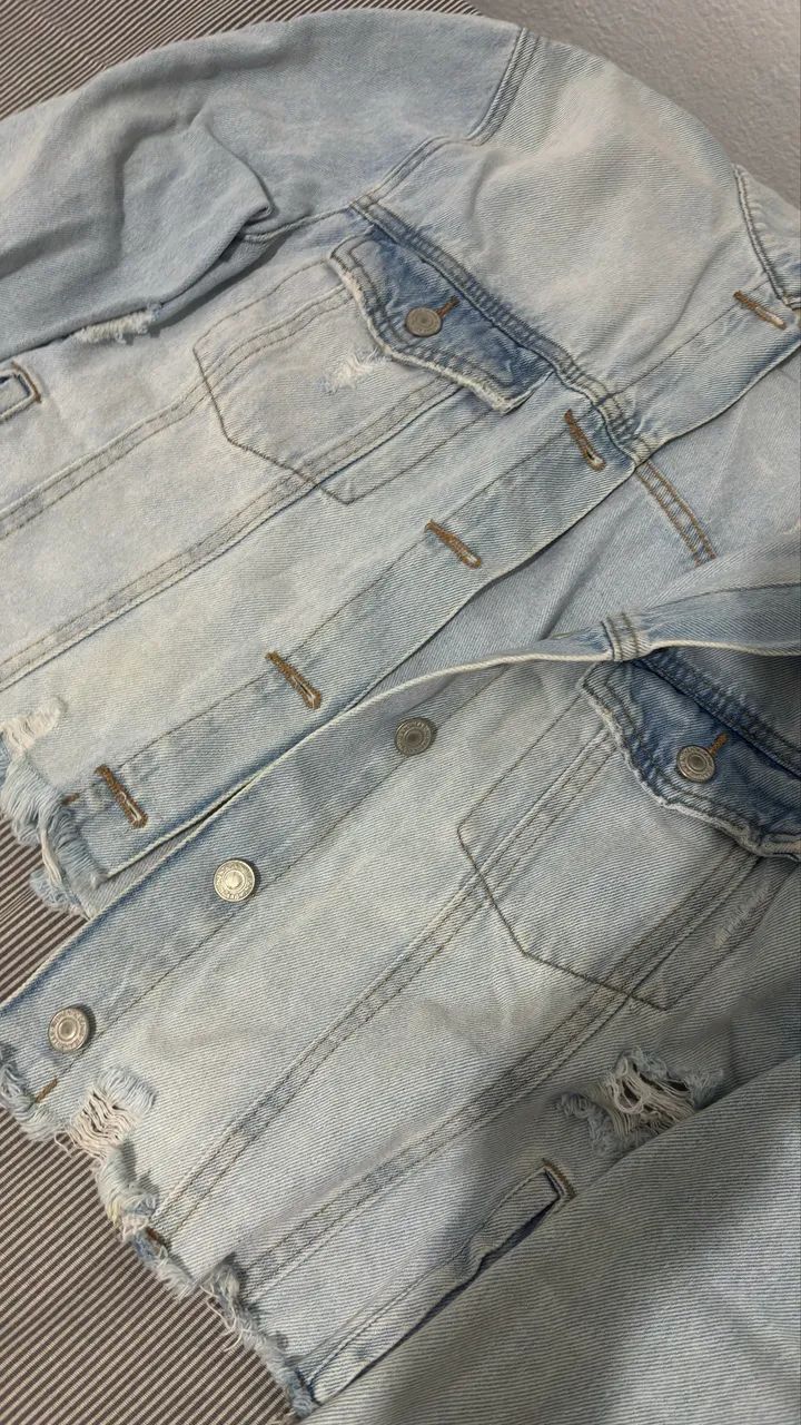 jaqueta jeans cropped cea
