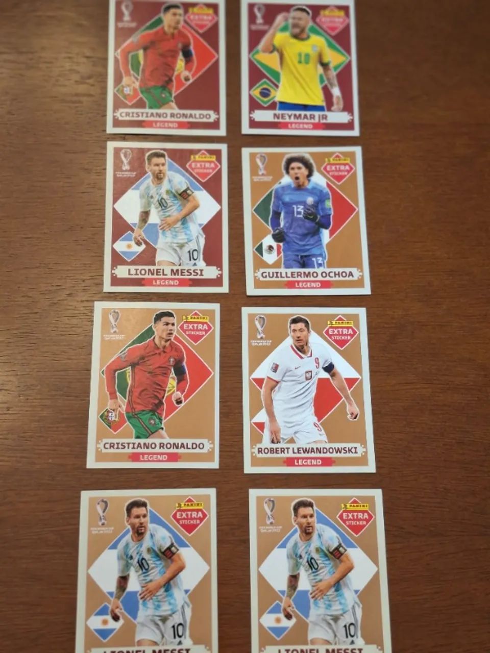  Figurinhas Legends Extra sticker 