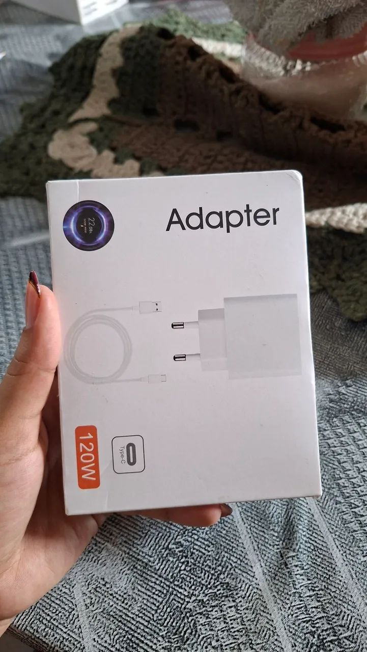 Carregador adapter 120W tipo C 