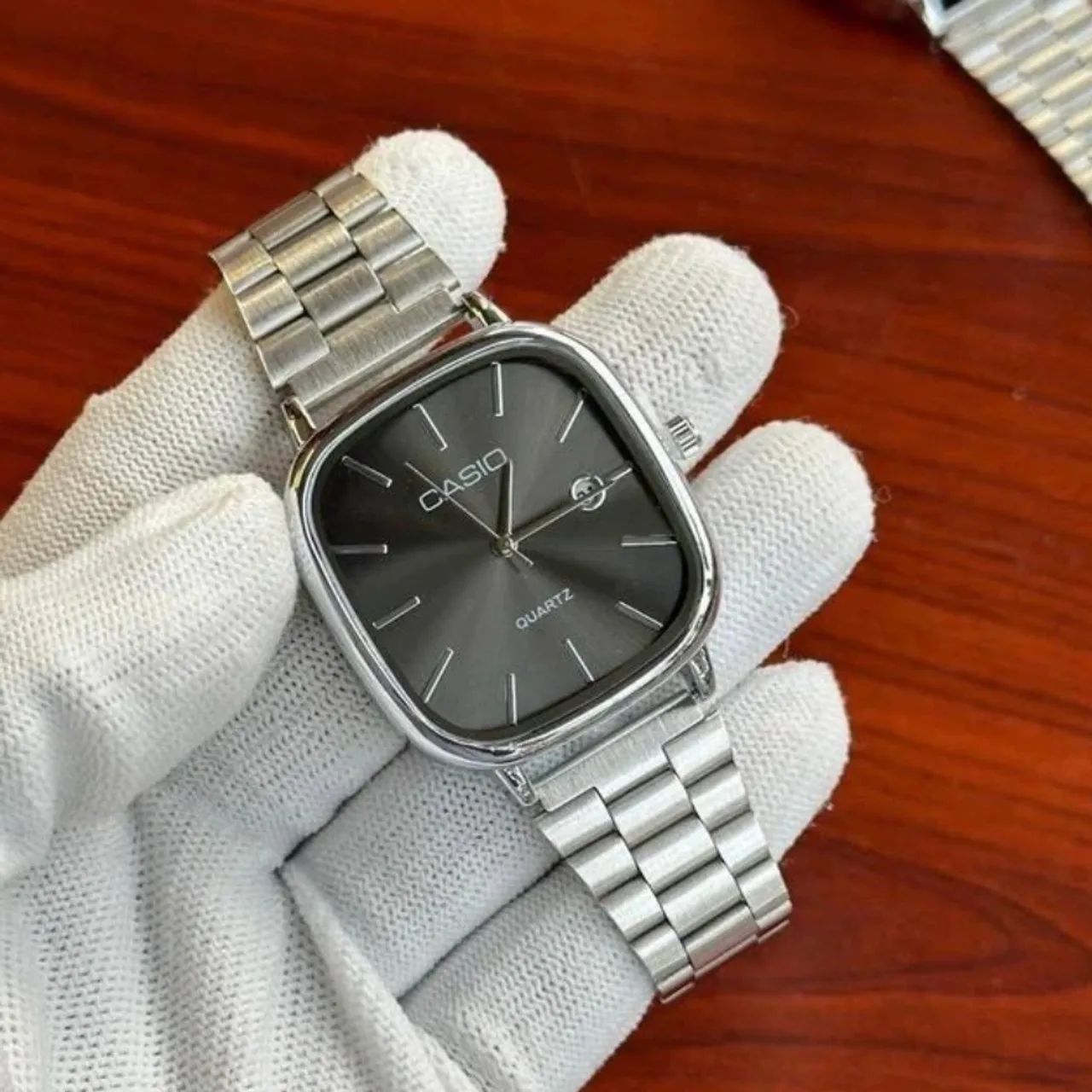 Relógio Casio vintage A138 prata preto novo - Acessórios
