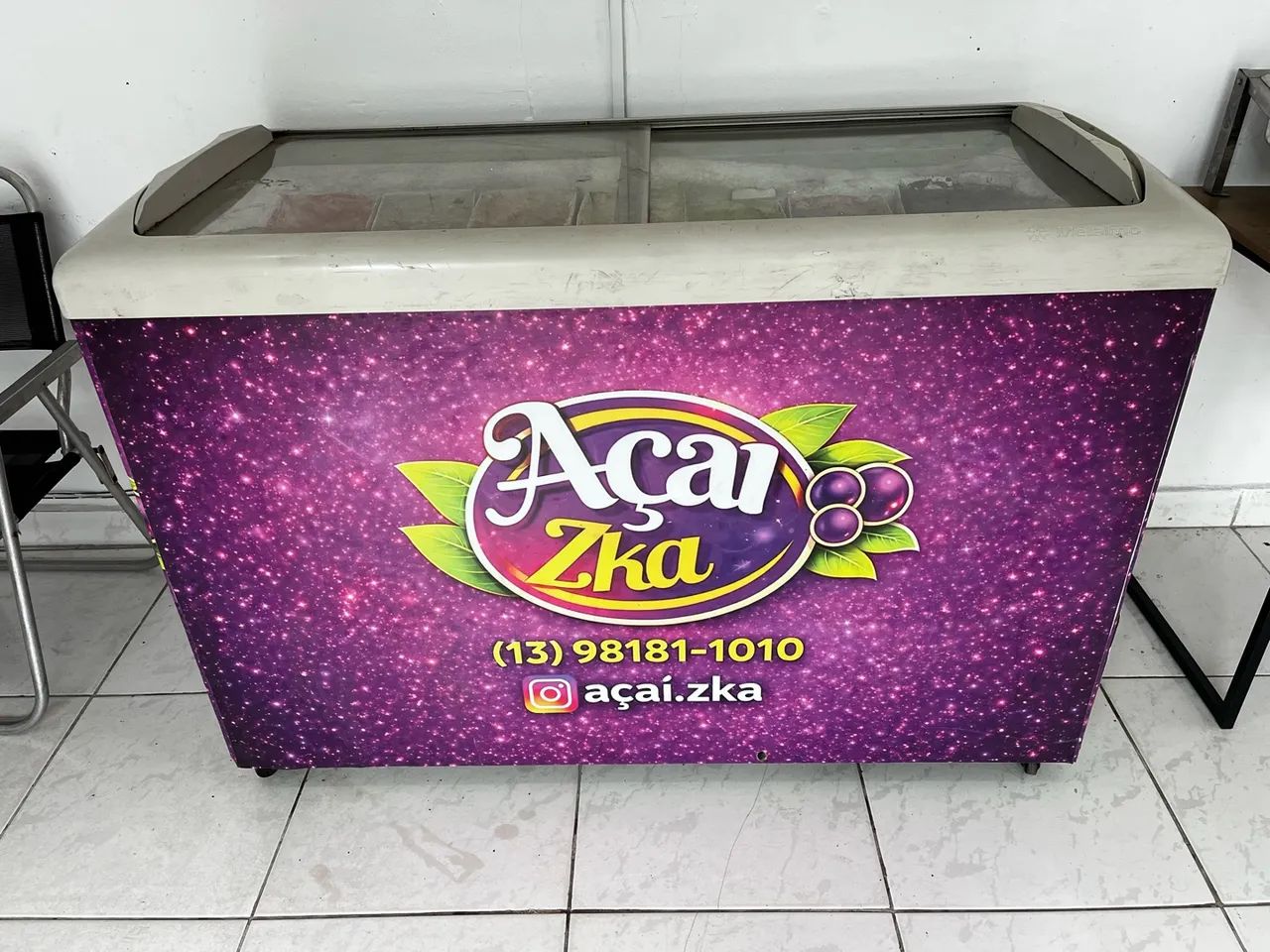 Freezer expositor horizontal 390 Litros