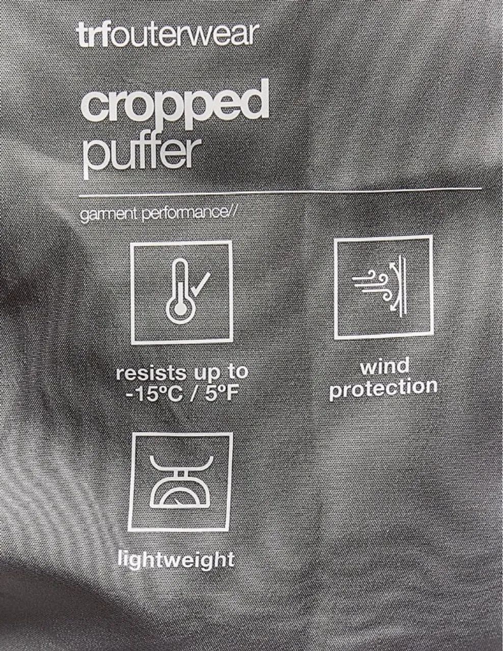 jaqueta puffer zara cropped prata m - Foto 2