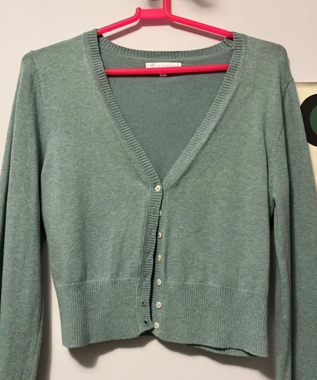 cardigan le lis blanc verde m  - Foto 2
