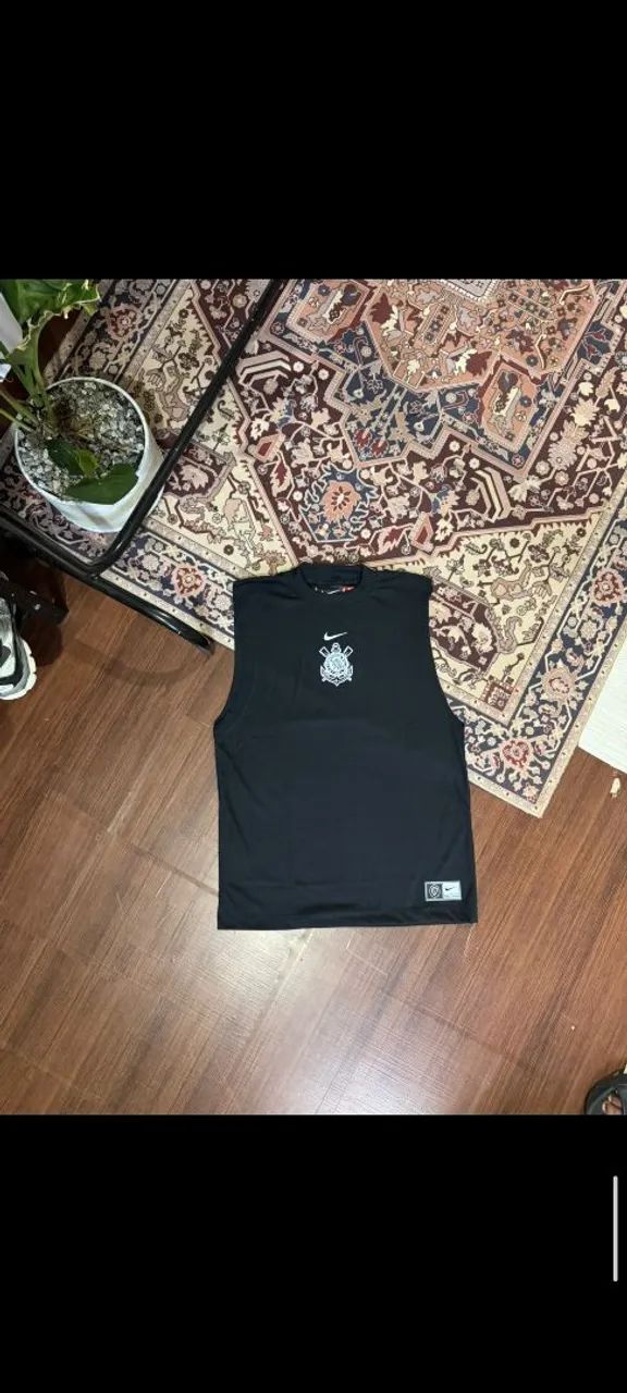 Regata oversized Corinthians preta/branca  - Foto 3