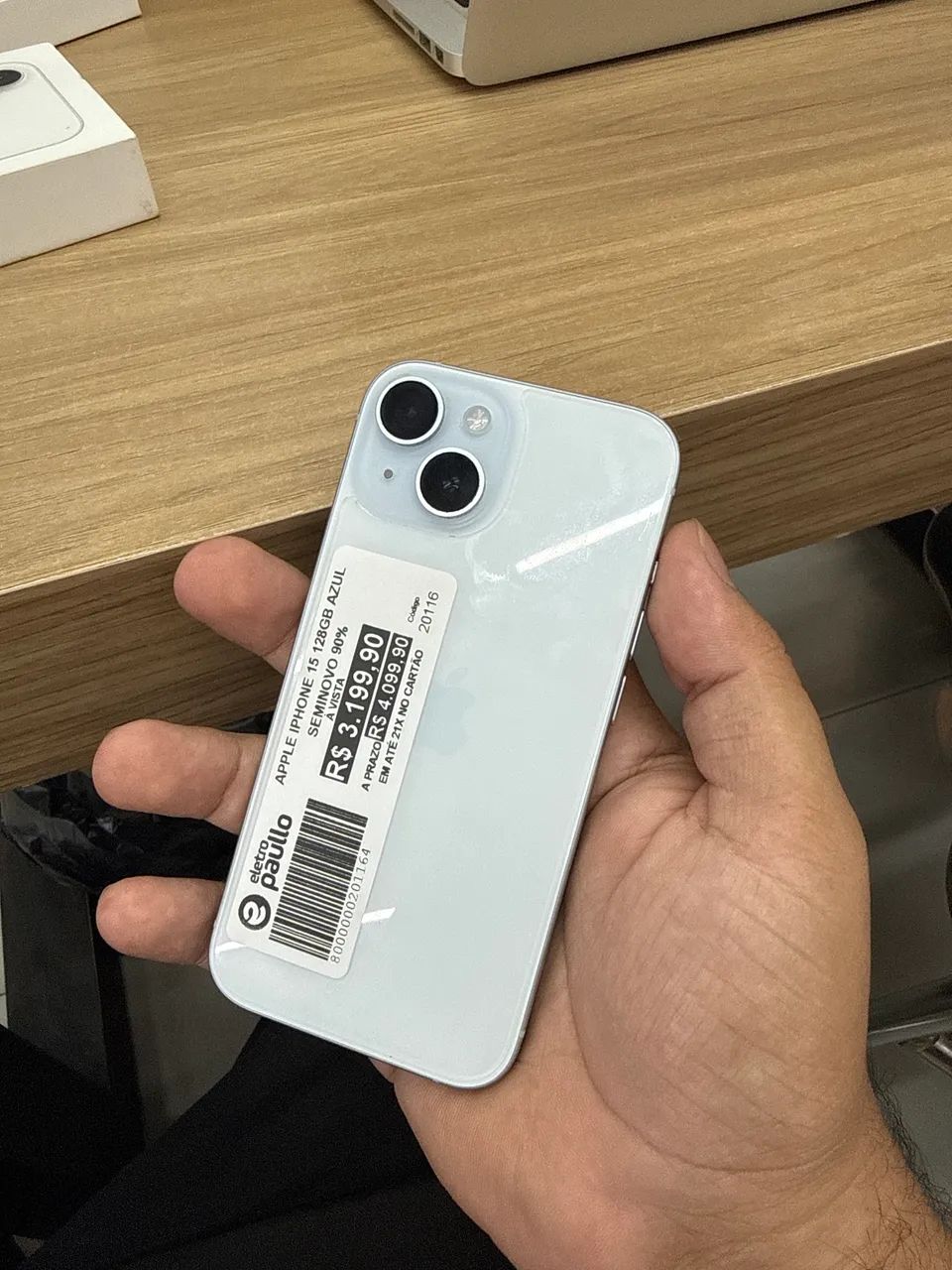 iPhone 15 128gb azul 90%