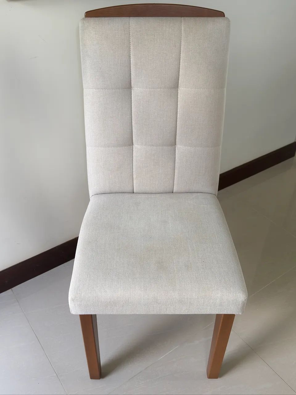 Conjunto com 4 Cadeiras Estofadas - Excelente Estado - Foto 2