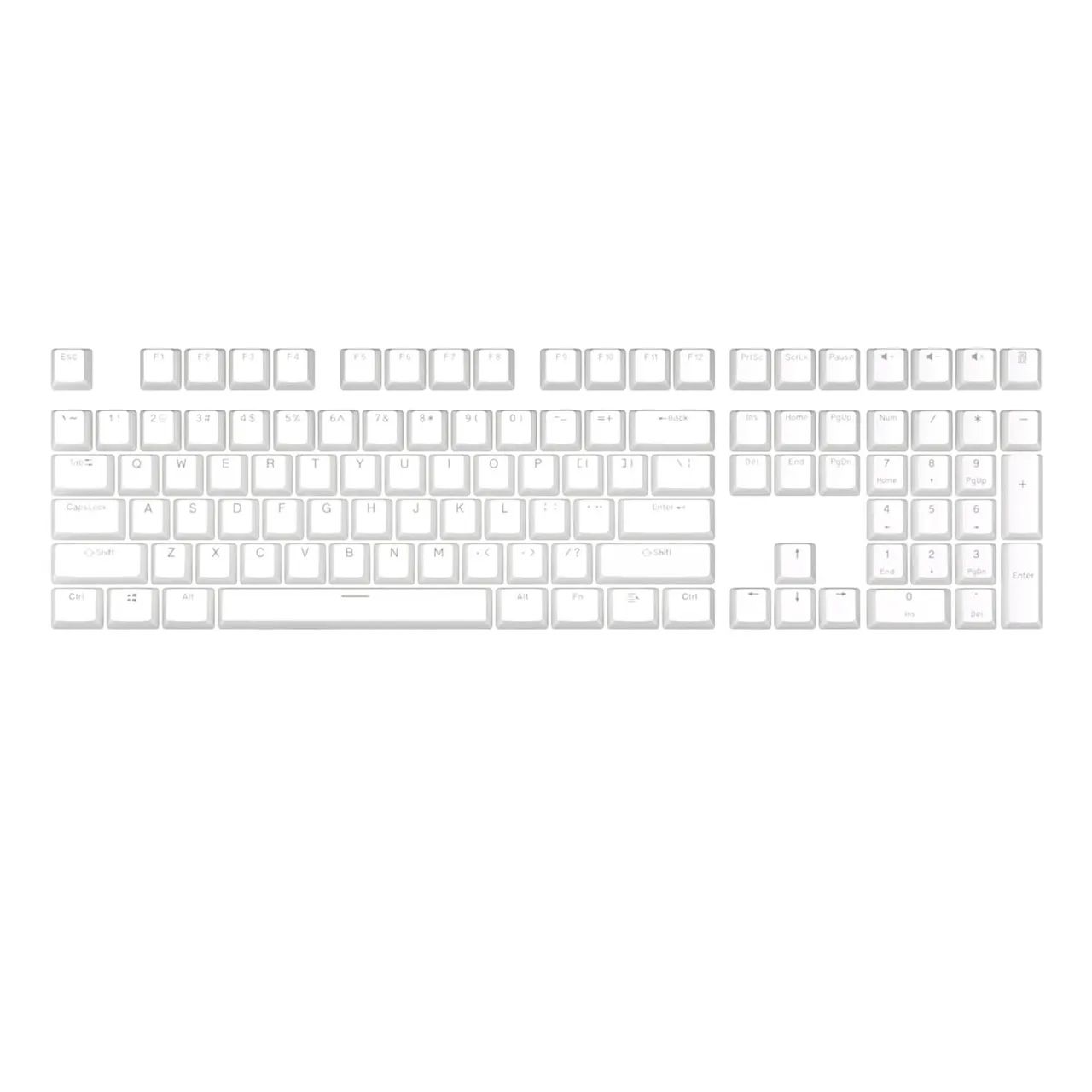 Keycaps pudding brancas PBT OEM 130 unidades - Foto 4