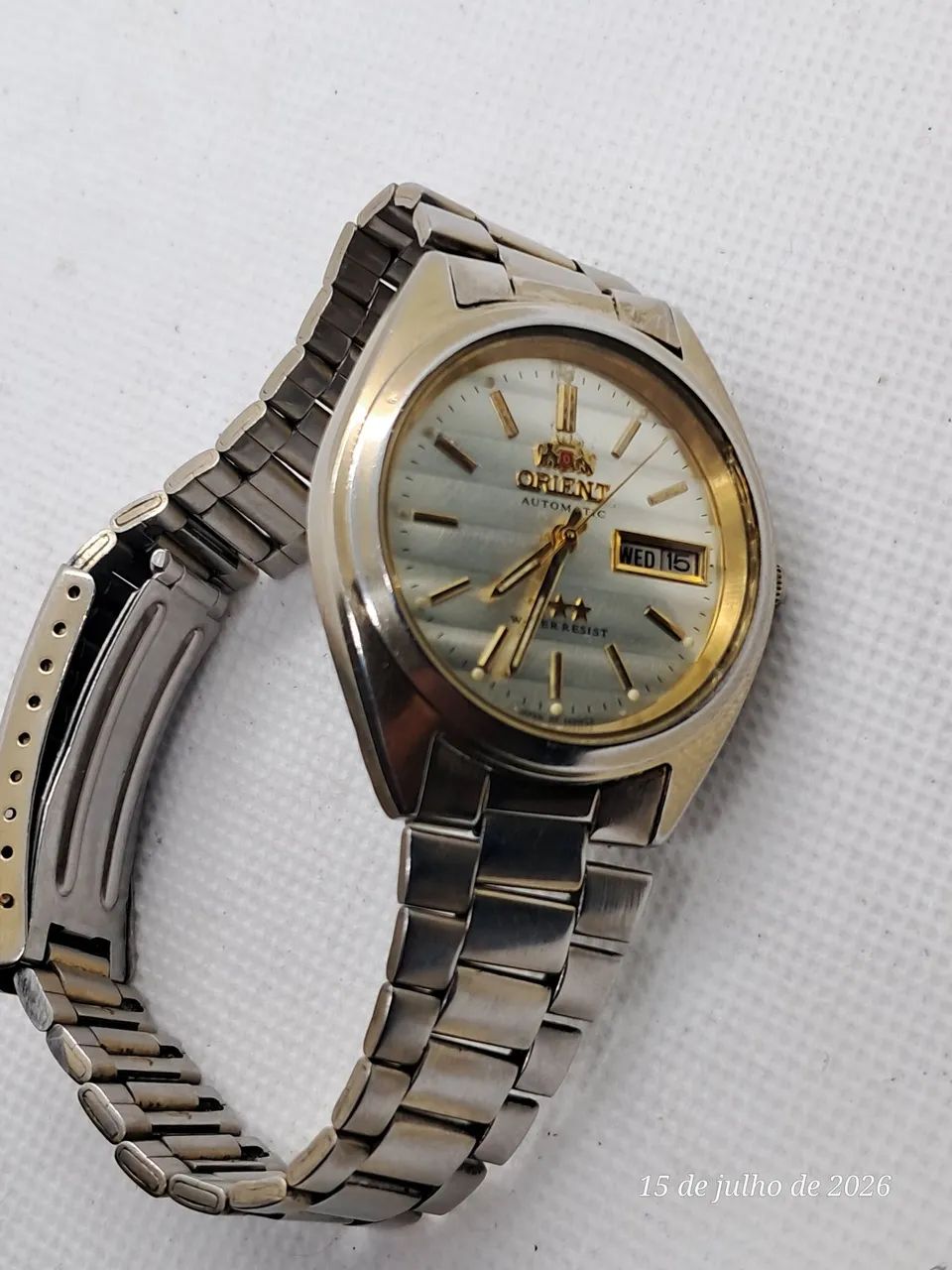 Relogio Orient automático dourado - Foto 4