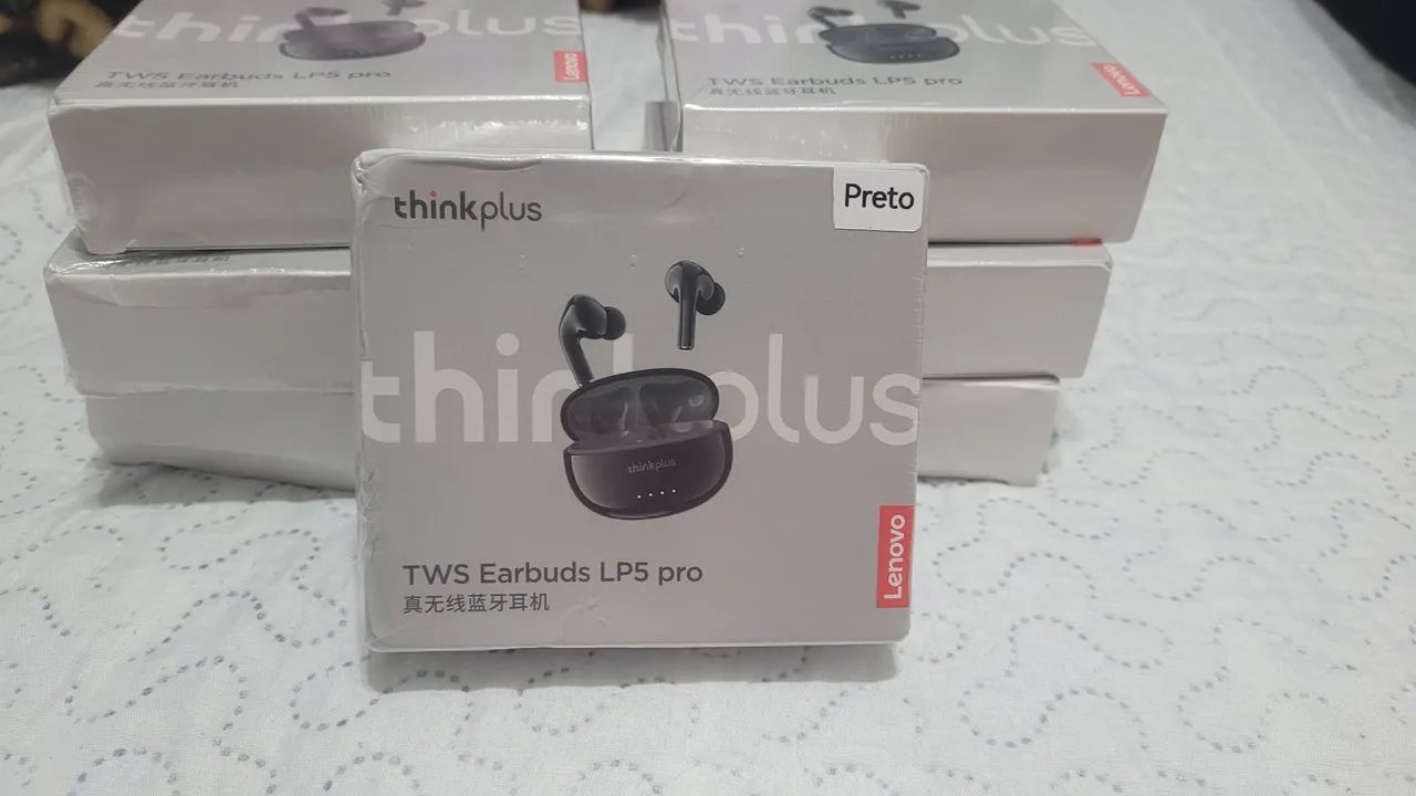  Fone de Ouvido Bluetooth Lenovo ThinkPlus LP5 Pro - Bluetooth 5.4 TWS