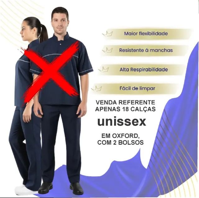 CALÇAS UNIFORME UNISSEX