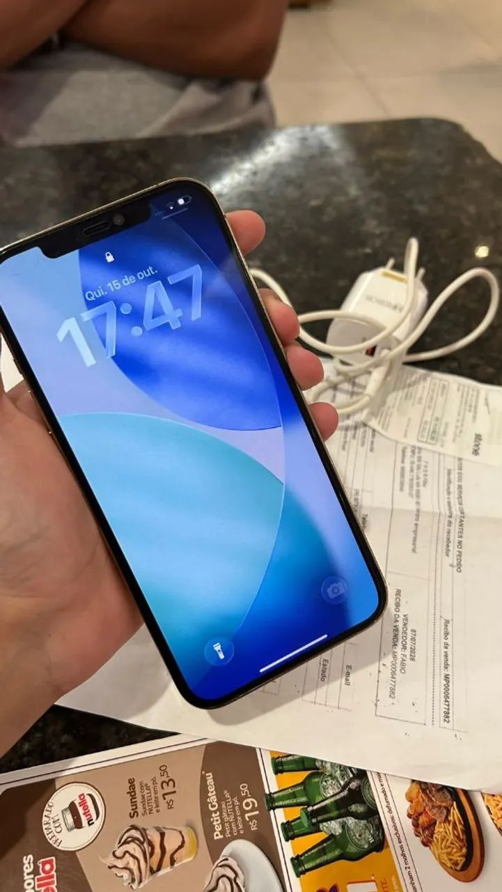 Iphone 12 pro max com nota fiscal  - Foto 3