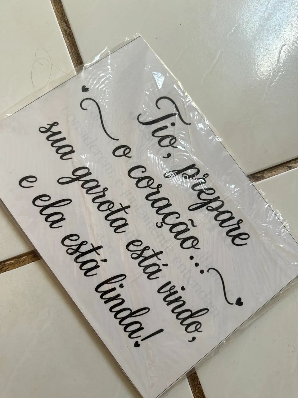 Vendo placa de casamento