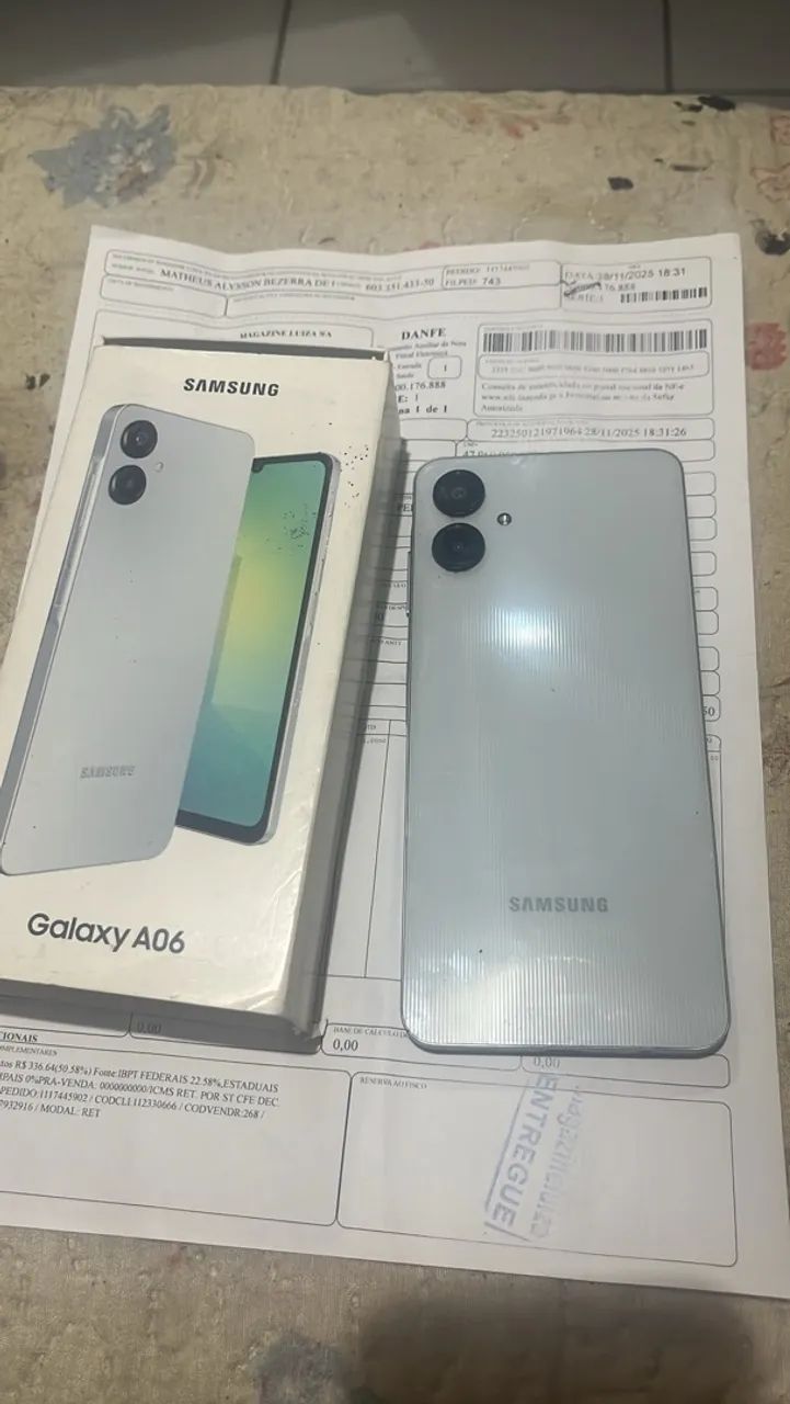 Vendo celular Samsung A06 acompanha caixa carregador e nota e funcionando perfeitamente  - Foto 5