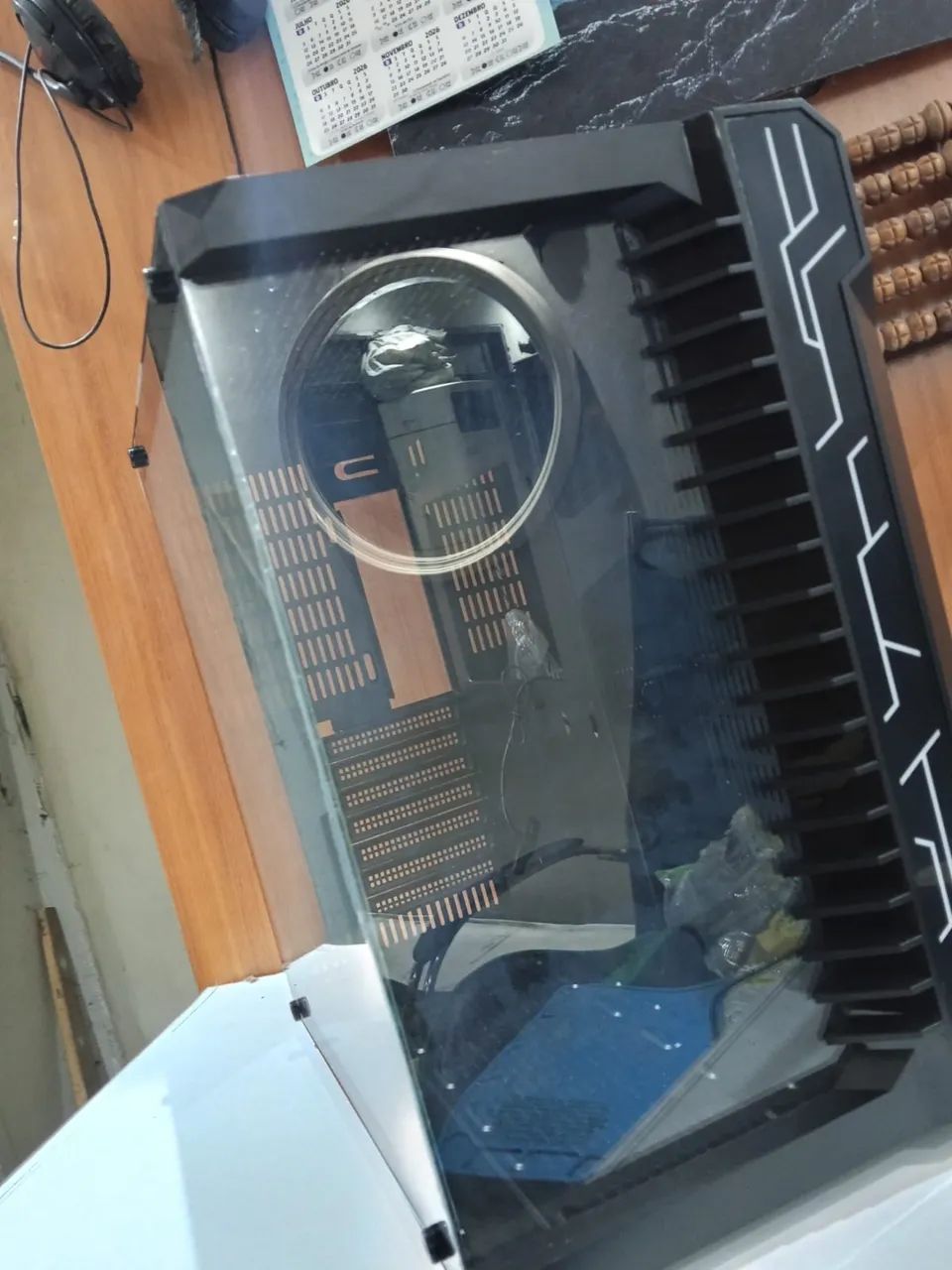 Vendo gabinete gamer rise mode galaxy glass