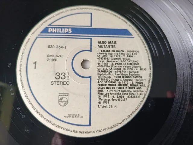 LP Mutantes: Algo mais - Rock Nacional - Disco novíssimo!!! - Foto 3