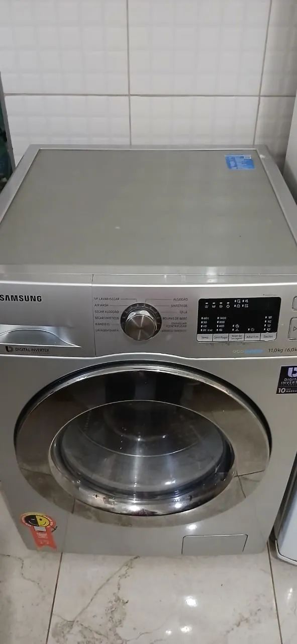 Lava e Seca Samsung Prata 12 Programas de Lavagem Água Quente - Foto 4