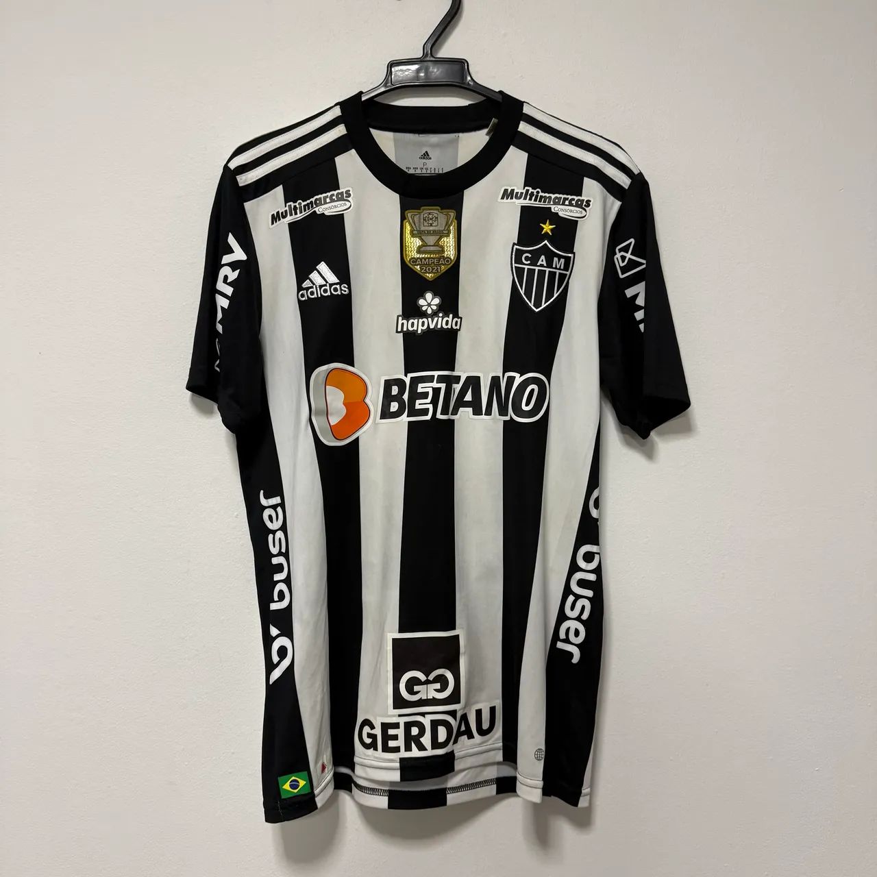DE JOGO: camisa usada em jogo por Antônio neto do Atlético Mineiro