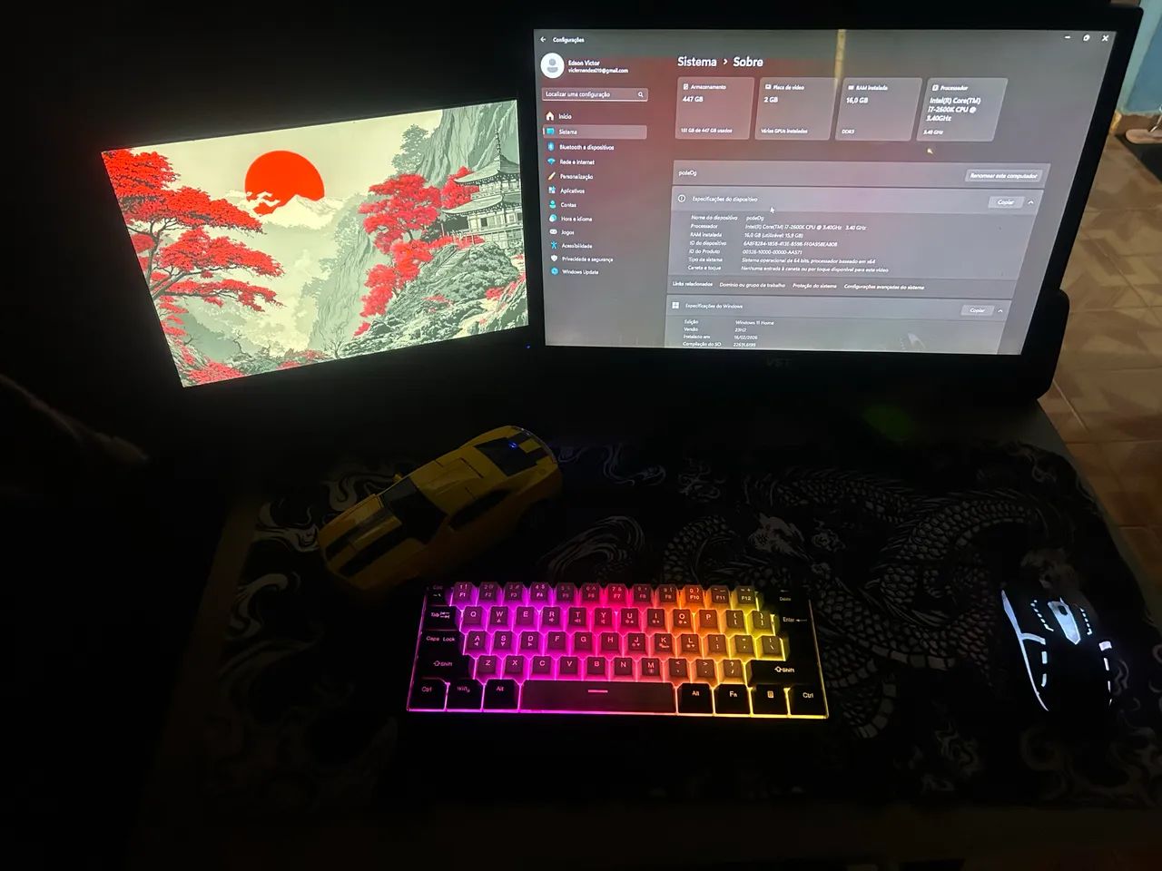 pc gamer 2 monitores , baratoo