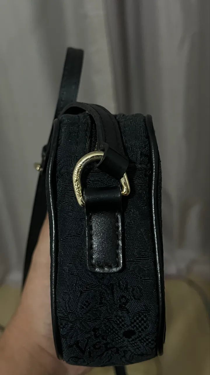 Mini Bolsa Victor Hugo Original de couro  - Foto 2