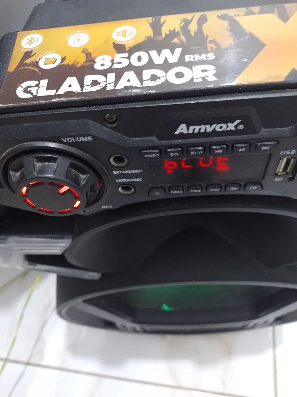 Caixa de som gladiador 850 watts  - Foto 2