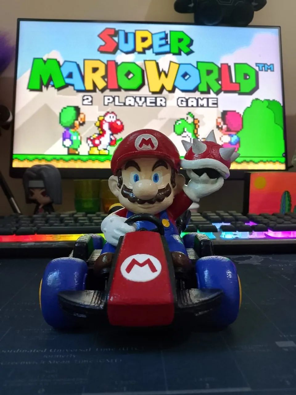  Action Figure Mario no Kart - Impressão 3D Artesanal - Foto 2