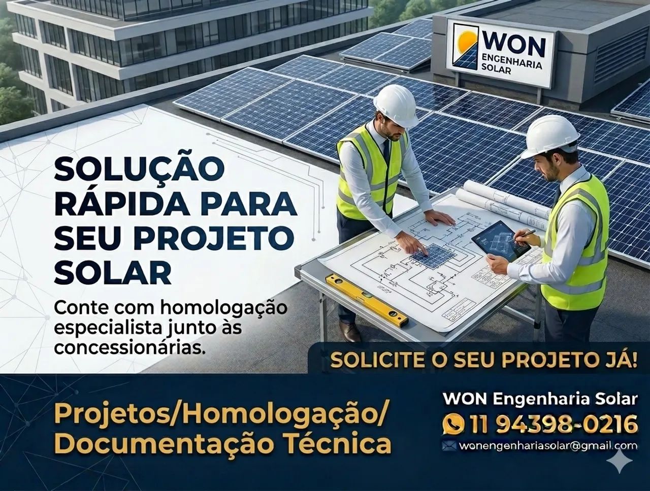 Homologação, Projetos e Documentação Técnica Solar