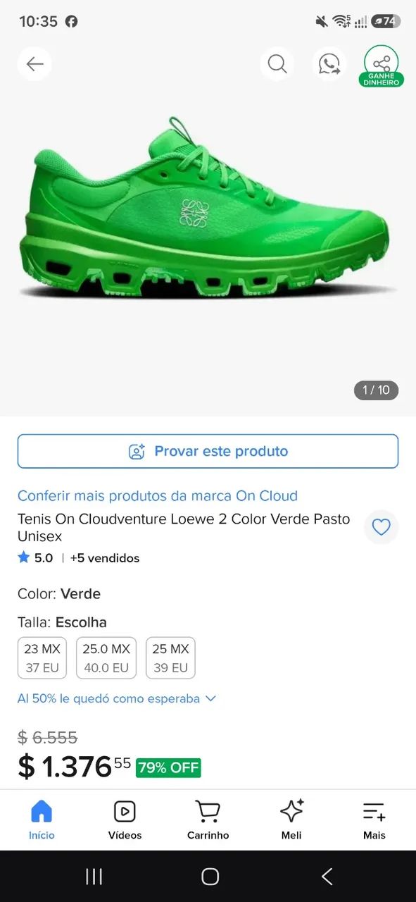 Tênis ON x Loewe Cloudventure - Foto 3