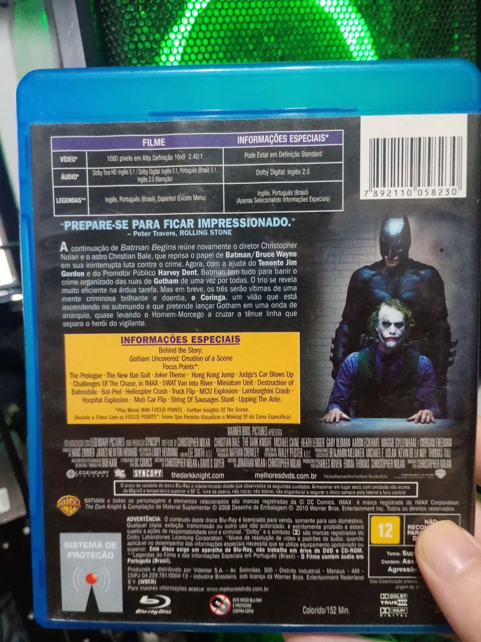 Batman o cavaleiro das trevas Blu Ray - Foto 2